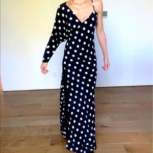 Michele Mason silk polka dot dress